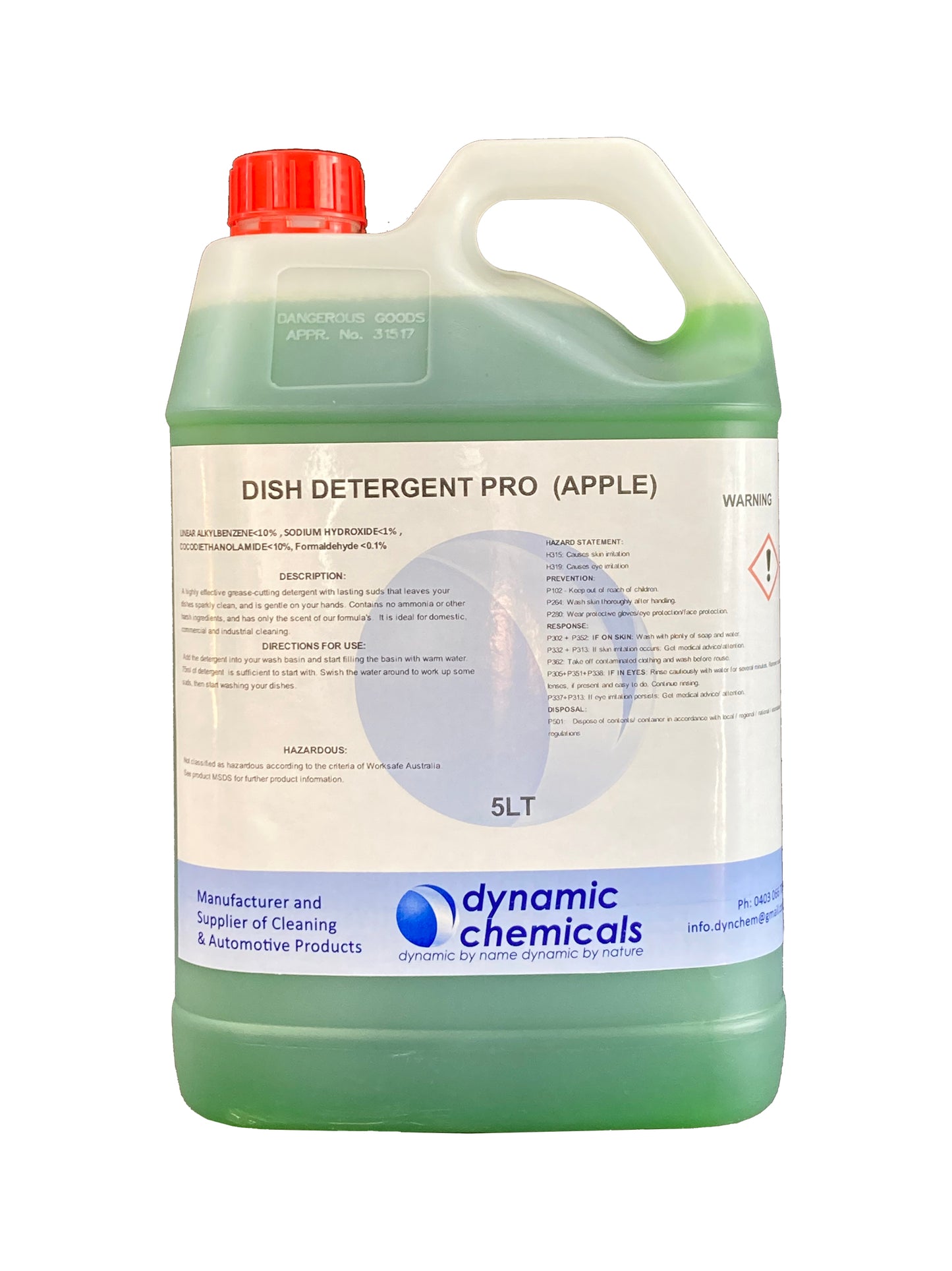 DISH DETERGENT CONCENTRATE APPLE